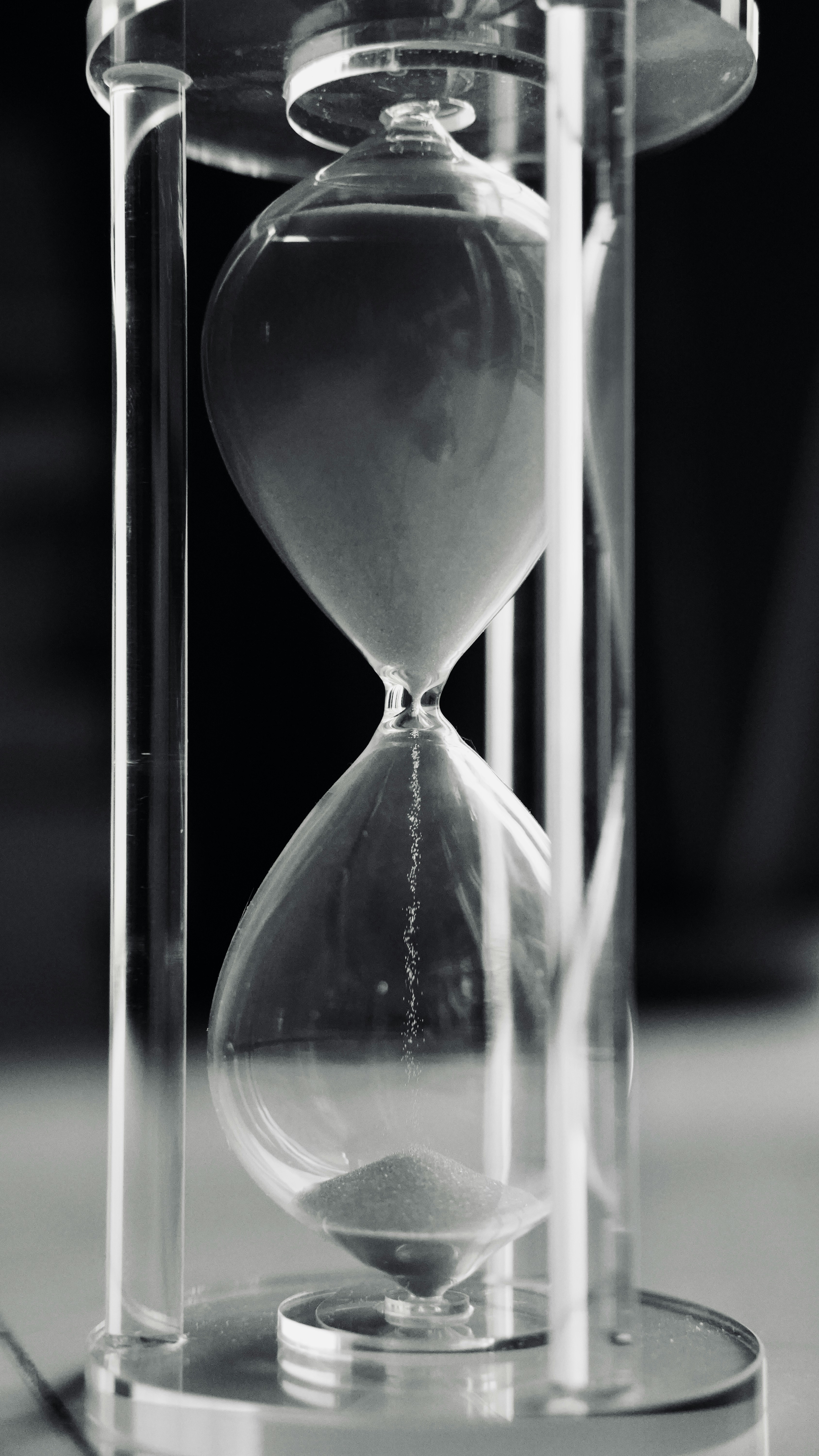 Hourglass illustrating San Francisco building permit completion times